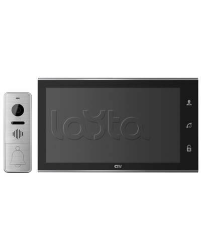 Комплектвидеодомофона CTV-DP4105AHD (черный) в Батайске Комплекты домофонов Pintop.ru