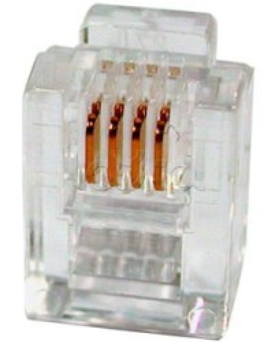 Разъем телефонный RJ11 (6P4C) Cabeus в Батайске Коннекторы и разъемы Pintop.ru