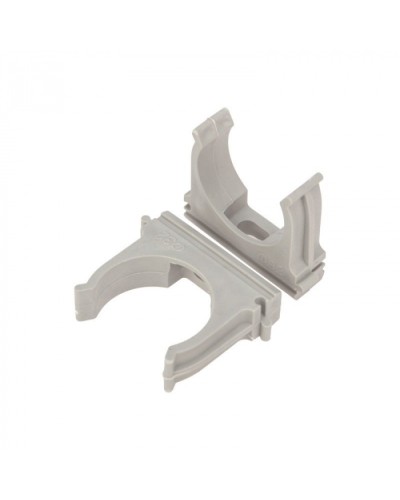 Крепеж-клипса для труб д.25мм, цвет серый Cabeus (CF25-GY) в Батайске Держатели, клипсы, скобы Pintop.ru