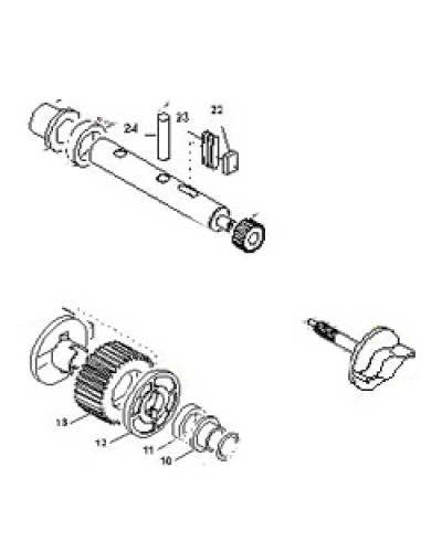 Выходной вал BX-E, BX-E241 Came 119RIBX015 в Батайске Запчасти для шлагбаумов и автоматики Pintop.ru