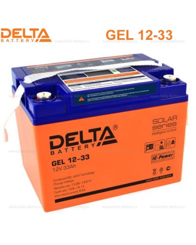 Аккумулятор свинцово-кислотный Delta GEL 12-33 в Батайске Электротехническое оборудование Pintop.ru