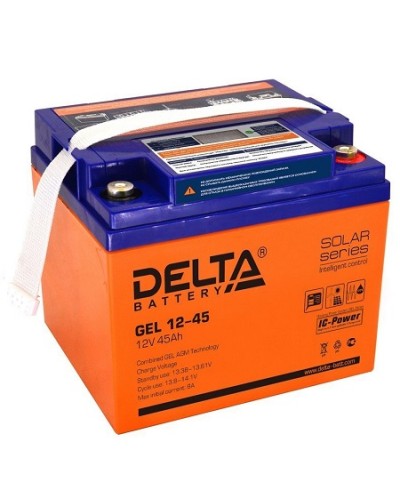 Аккумулятор свинцово-кислотный Delta GEL 12-45 в Батайске Электротехническое оборудование Pintop.ru