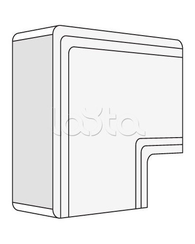 Угол плоский NPAN 100х60 мм DKC 01745 в Батайске Аксессуары для кабель-канала Pintop.ru