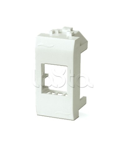 Адаптер для информационных разъемов Systimax, белый, 1мод. DKC 76609B в Батайске Аксессуары для стоек и шкафов Pintop.ru