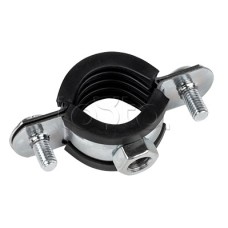 Хомут стальной 1" (32-37 мм), с уплотнителем EKF (hsu1100)