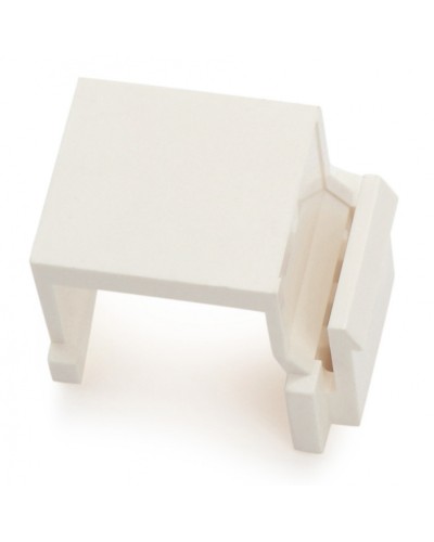 Вставка-заглушка формата Keystone Jack, белая Hyperline (KJ1-BL-WH) в Батайске Патч-корды и пигтейлы Pintop.ru
