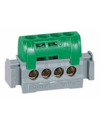 Клеммник зеленый 4х1.5-16 мм2 LEGRAND 004830 в Батайске Клеммные колодки Pintop.ru