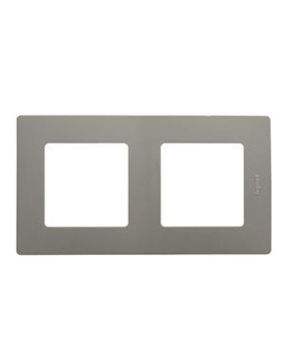 Рамка 2 поста Etika светлая галька Legrand 672522 в Батайске Аксессуары для кабель-канала Pintop.ru