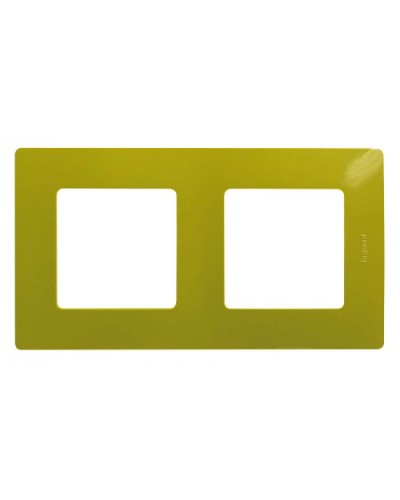 Рамка 2 поста Etika зеленый папоротник Legrand 672542 в Батайске Аксессуары для кабель-канала Pintop.ru
