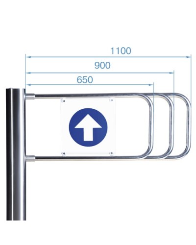 Створка для стойки калитки PERCo-AG-1100 (1100мм) в Батайске Ограждения Pintop.ru