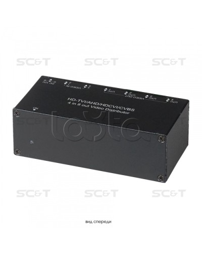 Распределитель видеосигнала HDCVI/HDTVI/AHD/CVBS SC&T CD408HD в Батайске Видеоусилители, Модуляторы, Делители Pintop.ru